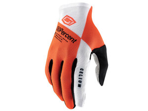 100% Celium Glove (SP21)  L Fluo Orange/White