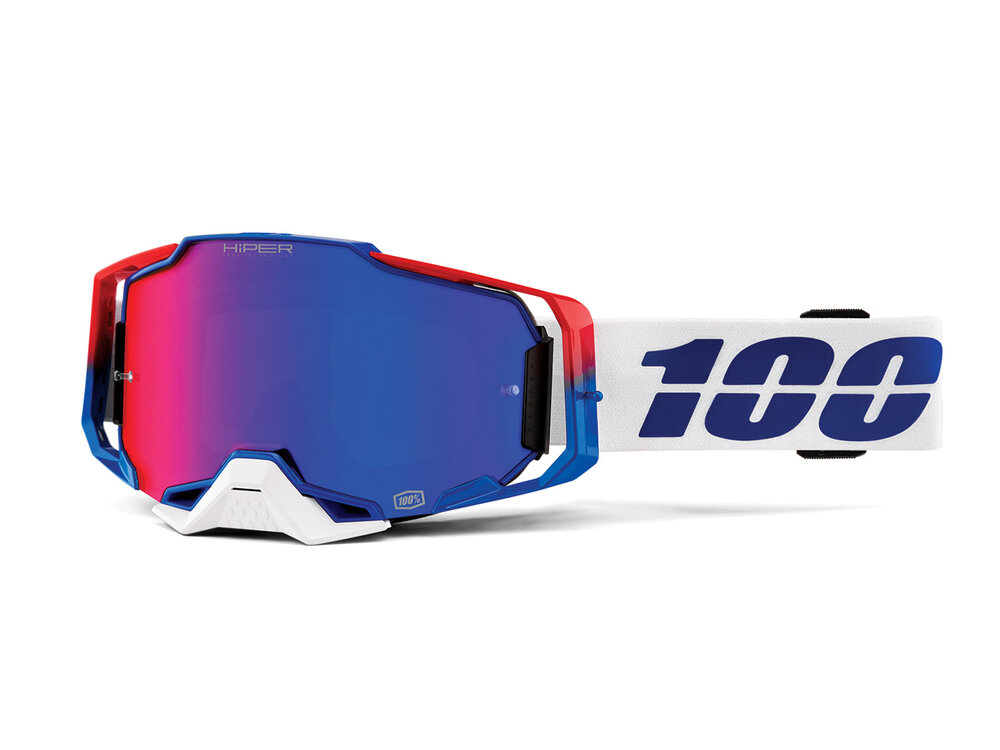 100% Armega goggle anti fog hiper mirror lens  unis Genesis
