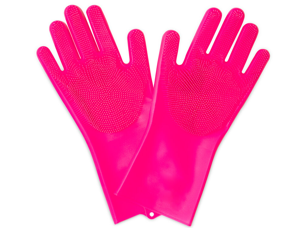 Muc Off Deep Scrubber Gloves  L pink