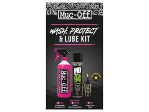Muc Off Wash, Protect, Lube Kit (Dry Lube Version) (5)  nos black
